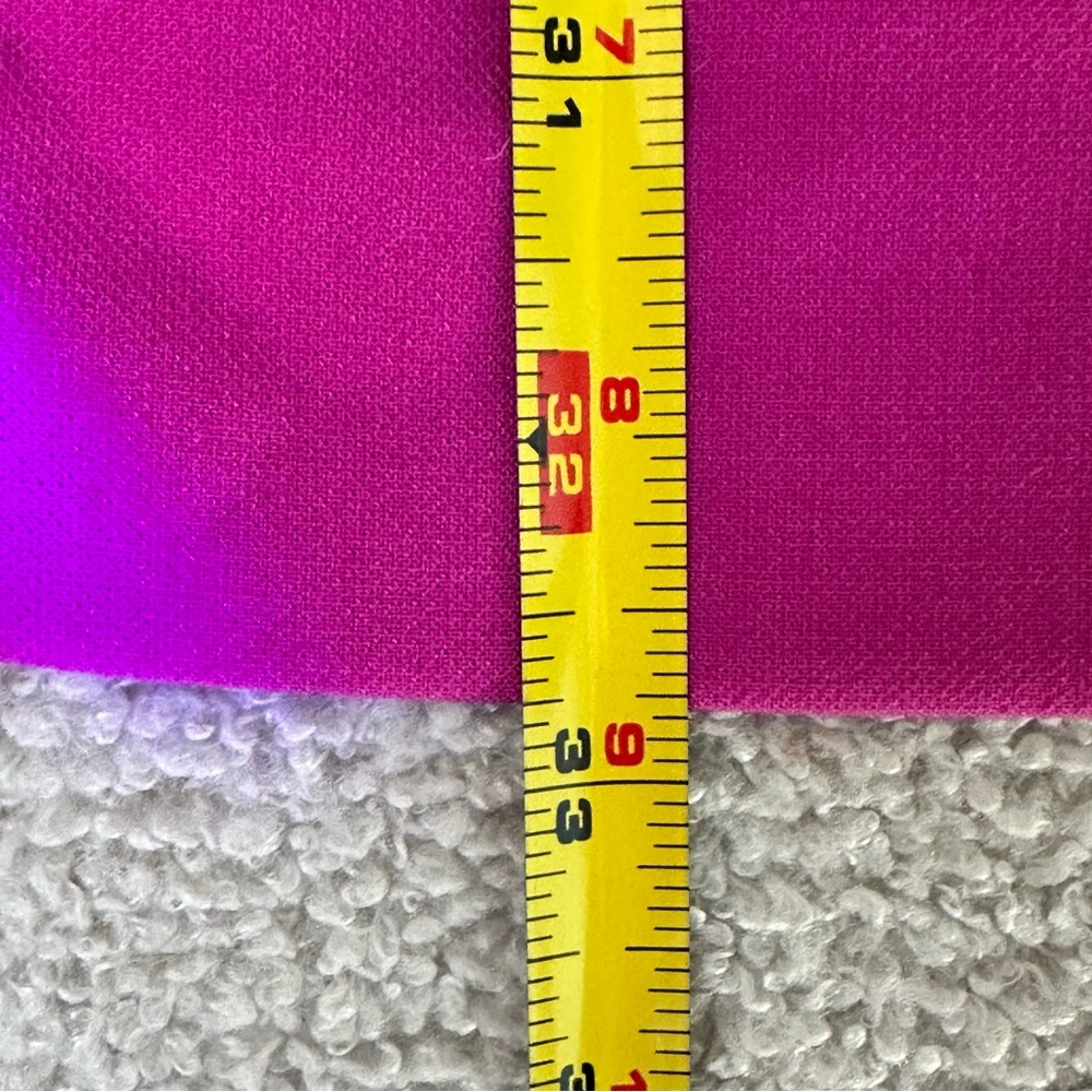 French Connection Colorblock Pink + Fushia High Neck Fitted Mini Dress, Size 6 - Picture 10 of 10